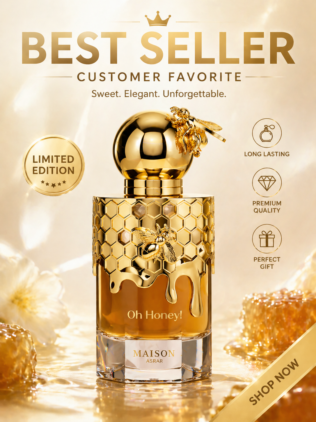 Luxurious Golden Bee Honey Per - Perfume Fragrance Time 리뷰 및 가격